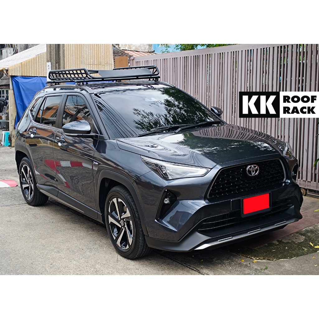 แร็คหลังคา ตะแกรงเหล็ก Toyota Yaris Cross ของใหม่ ไม่เจาะหลังคา [FX-0M]