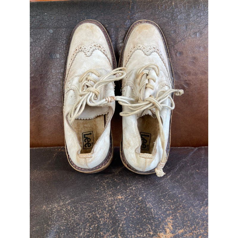 Lee 42-43 ใส่ได้ รองเท้าหนัง งานสวย vintage