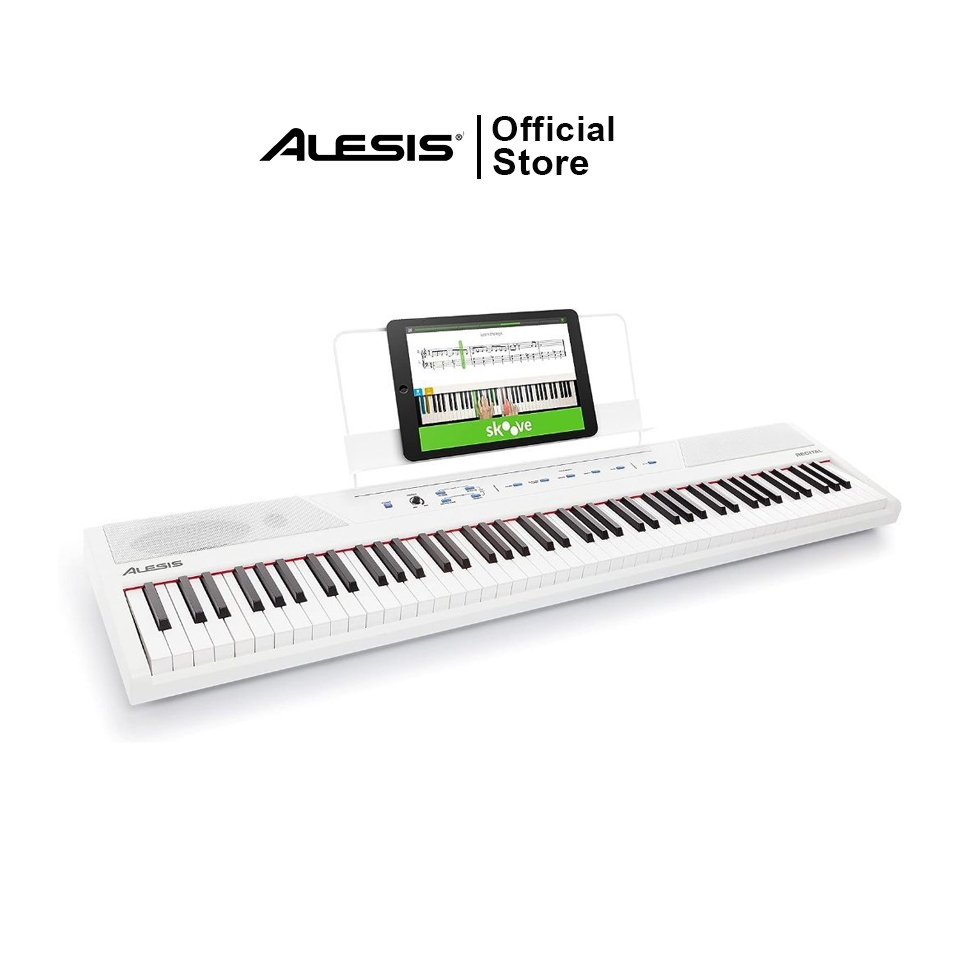 Alesis Recital White  เปียโนดิจิตอล 88 Keys ขนาด Full-Sized แบบ Semi-Weighted (ProPlugin)