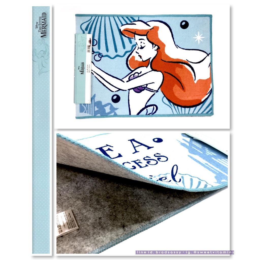 พรมเช็ดเท้า ลาย Little Mermaid (Arial) ขนาด 45 x 120 cm สีสวยหวานลายน่ารักมากคะ สินค้าใหม่ ของแท้ นำ