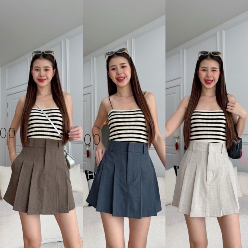 พร้อมส่ง!!สอบถามก่อนสั่งซื้อ!! กางเกงกระโปรงสไตล์เกาหลี เทรนด์มาแรง สายแต่งตัวห้ามพลาด!! เนื้อผ้าโซดา (ญี่ปุ่นเอวสูง)