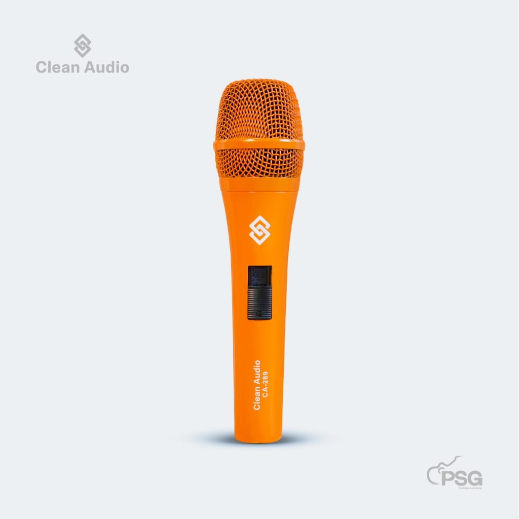CLEAN AUDIO : CA-289 ORANGE ไมโครโฟนไดนามิค Dynamic Microphone