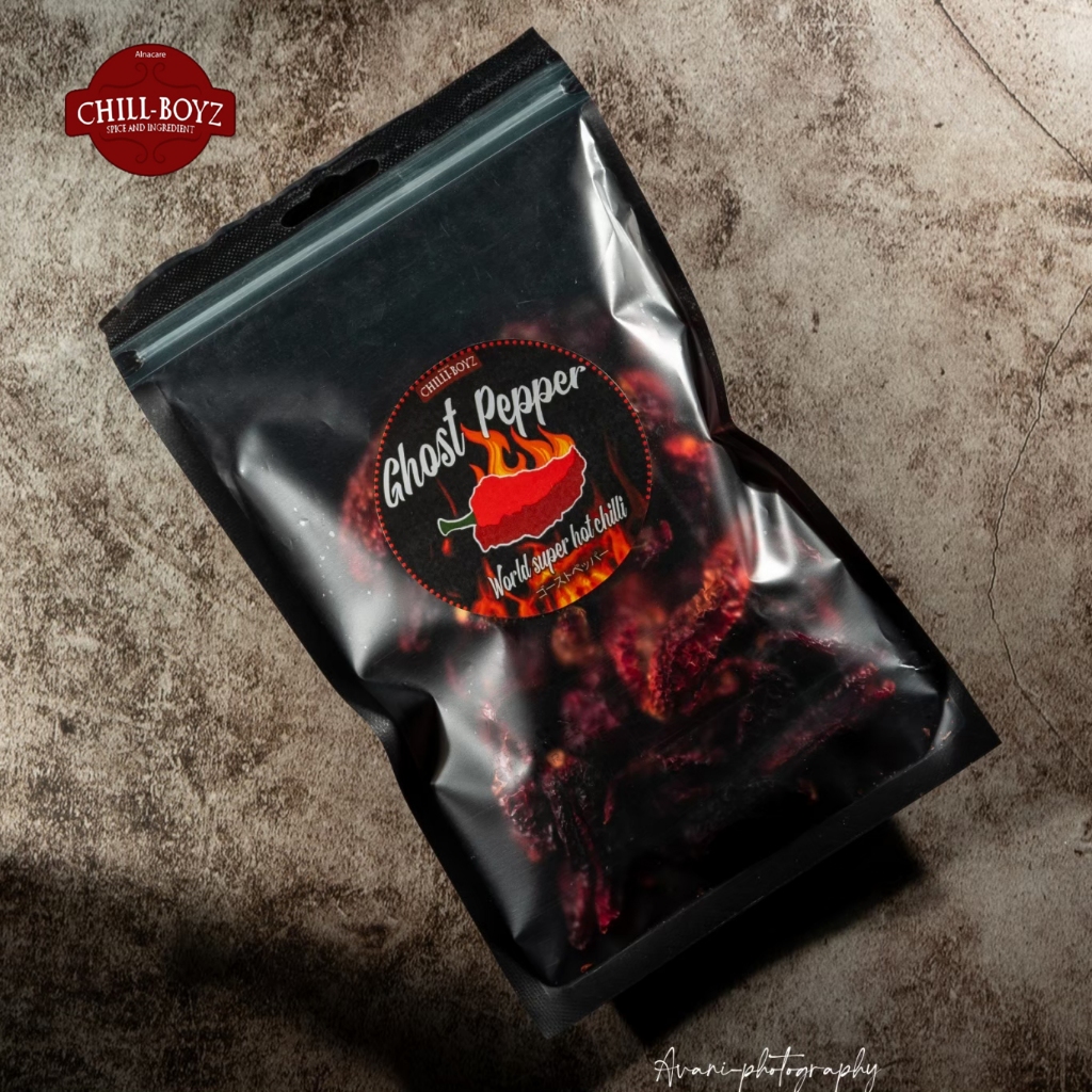 พริกGhostPepper โกส เปปเปอร์ bhut jolokia บุตโจโลเกีย พริกผี พริกปีศาจ พริกพิโรธ พริกแห้ง