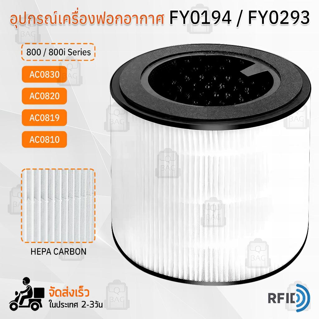 ไส้กรอง Philip FY0194 / FY0293 โมเดล AC0820 AC0830 AC0850 AC0819 AC0810 ฟิลเตอร์ กรองฝุ่น ไส้กรองอาก