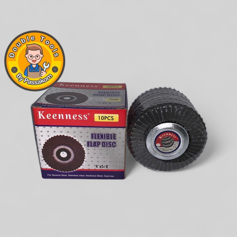 (1 กล่อง 10 ใบ)ใบขัดกระดาษทรายซ้อน (หลังอ่อน) Keenness ขนาด 4 นิ้ว ยกกล่อง* ราคา ถูกที่สุด ดีลบีเคเค แกลเลอรีภาพที่ 3