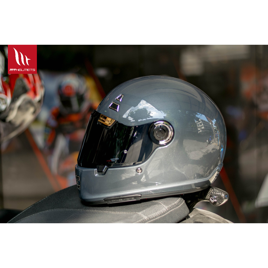 หมวกกันน็อค MT รุ่น Jarama (Classic) สีเทา Titanium