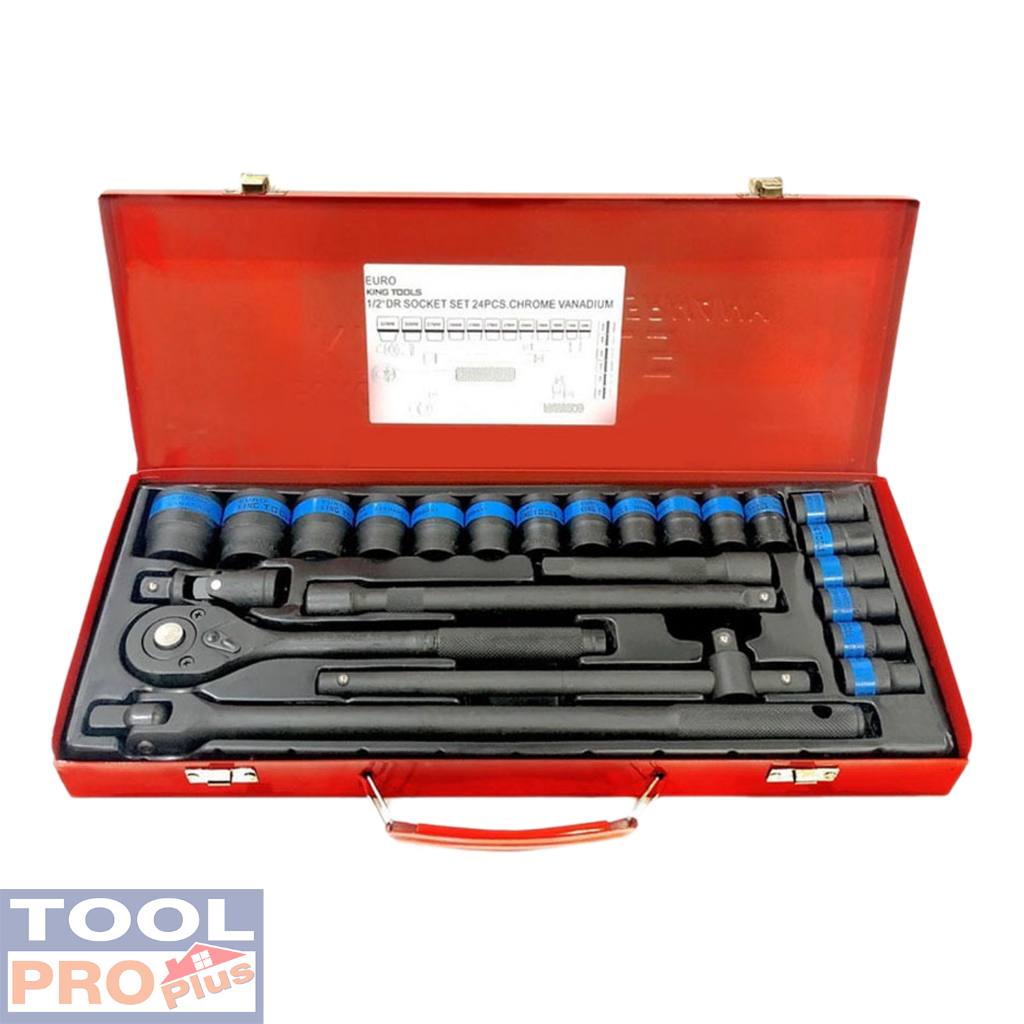 ชุดบล็อก 24 ตัว/ชุด EURO KING  TOOLS