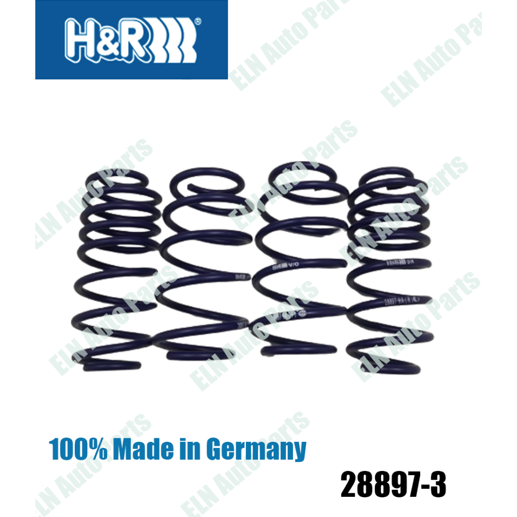 H&amp;R สปริงโหลด (lowering spring) โฟล์คสวาเกน VW Beetle type 16 2.0i Turbo ปี 2011 เตี้ยลง หน้า 30, หลัง 40 มิล