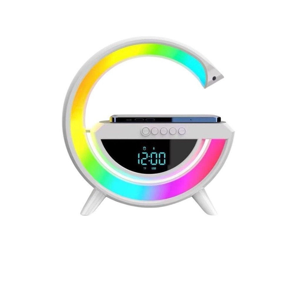 ลำโพงบลูทูธ 3 in1 รุ่น BT 3401 RGB Wireless Charge Speaker  แท่นชาร์จไร้สายมีลําโพง ตั้งนาฬิกาปลุกได