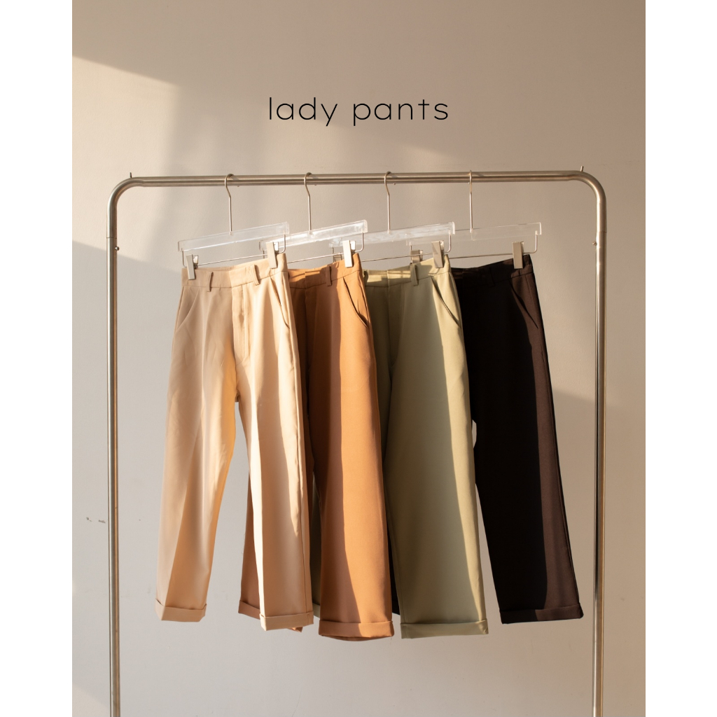 LADY pants - กางเกงขา 8 ส่วน ปลายขาเบิ้ล