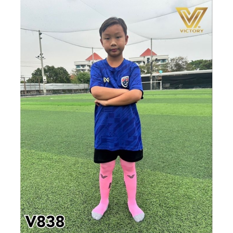ถุงเท้าฟุตบอล เด็ก ยาวถึงหัวเข่า Victory Junior Calf Cramp Socks / 9 สี รูปที่ 7
