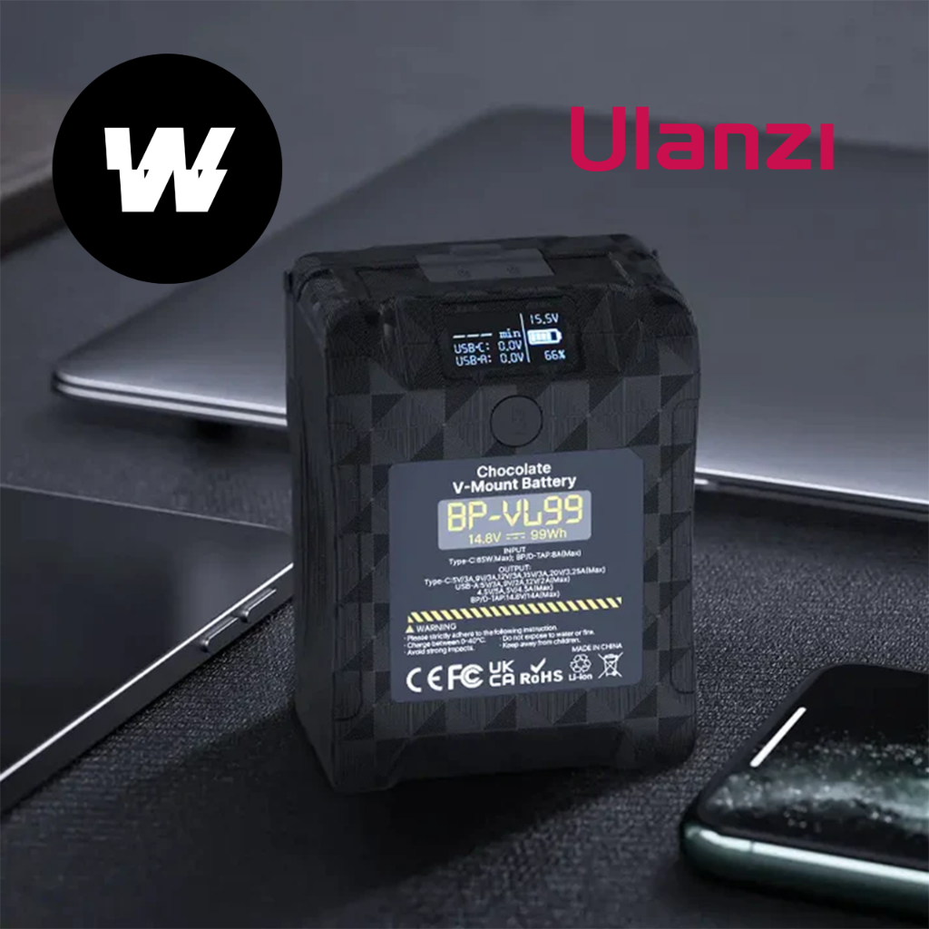 (พร้อมส่ง) Ulanzi 14.8V V-Mount Battery 99Wh Battery P004CND1 แบตเตอรี่วีเมาท์ PD 65W