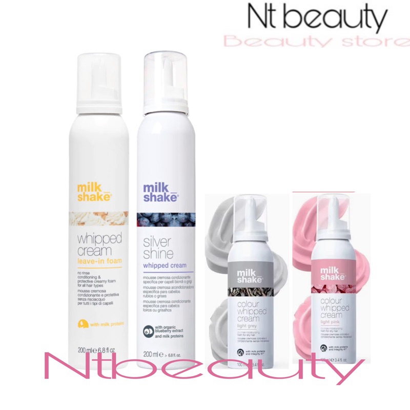 แท้ 100 % Milk Shake whipped cream leave in foam milkshake มิลค์เชค วิปครีม ลิฟ อิน โฟม ฉลากไทย 100m