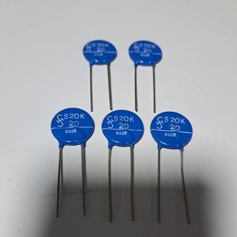 VARISTOR ตัวอุปกรณ์ป้องกันฟ้าผ่า S20K20, ยี่ห้อ Siemens เยอรมันนี