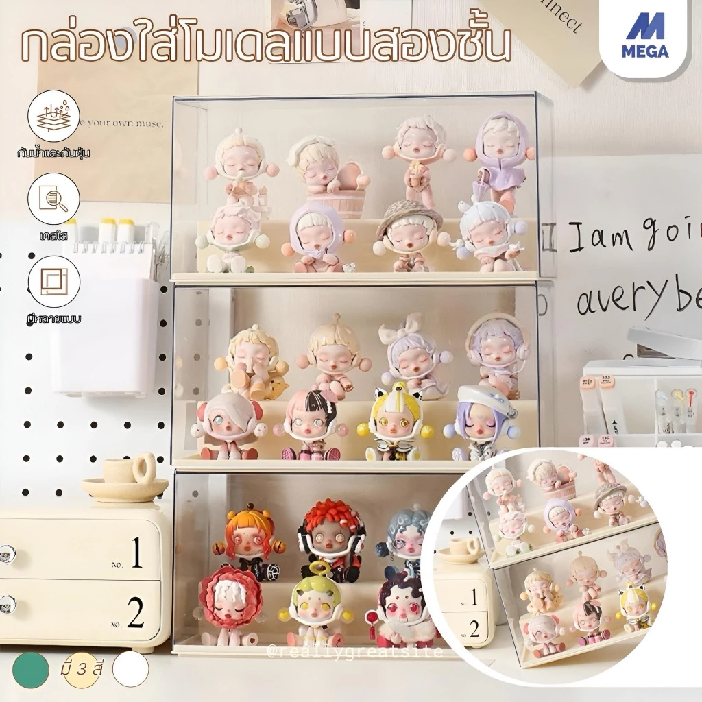 ชั้นวางโมเดล กล่องฟิกเกอร์ ตู้โชว์โมเดล ตู้โชว์ตุ๊กตา อะคริลิค โชว์ของ ฝาครอบ