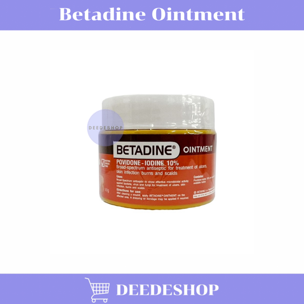 เบตาดีนทาแผลสด Betadine Solution 500 ml,Betadine Ointment 30 g.