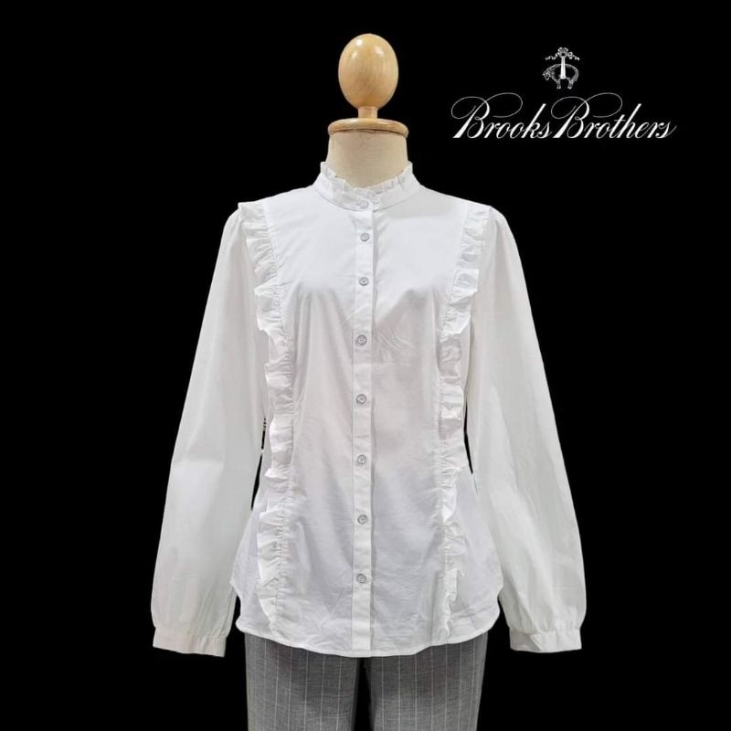 Brooks Brothers Frill Long Sleeve Shirt