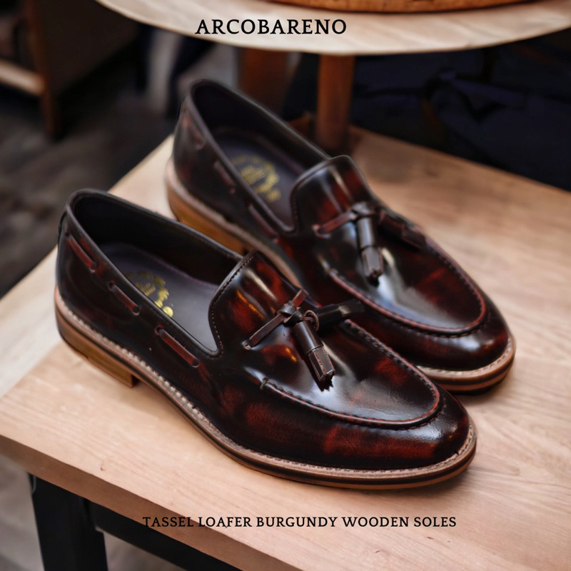 503 Arcobareno Tassel Burgundy x WoodenSoles