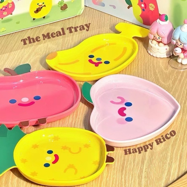 [พร้อมส่ง> เลือกตัว] จาน Rico Fruit The Meal Tray Happy Rico ลิขสิทธิ์แท้ Finding Unicorn