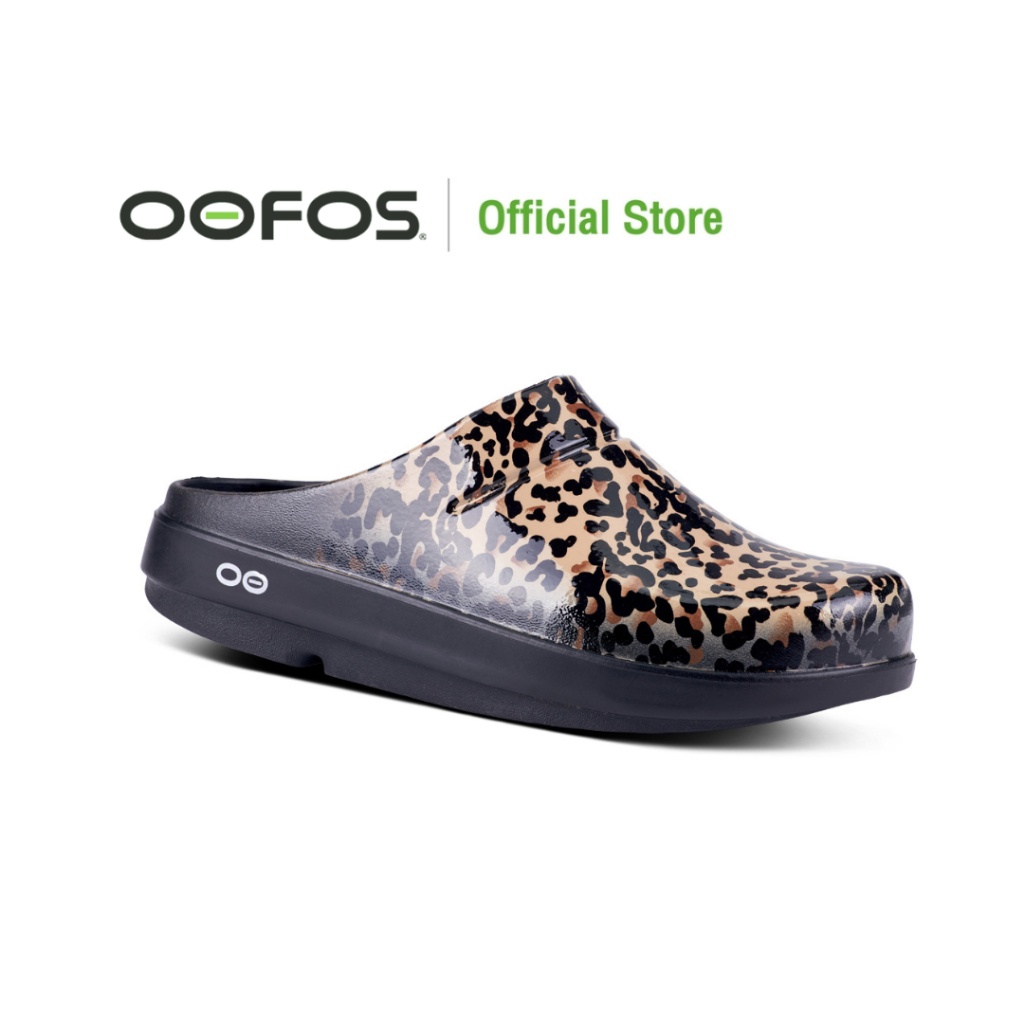 OOFOS OOcloog Luxe Leopard Limited - รองเท้าแตะเพื่อสุขภาพ นุ่มสบายเท้าด้วยวัสดุอูโฟม บอกลาปัญหาสุขภาพเท้า