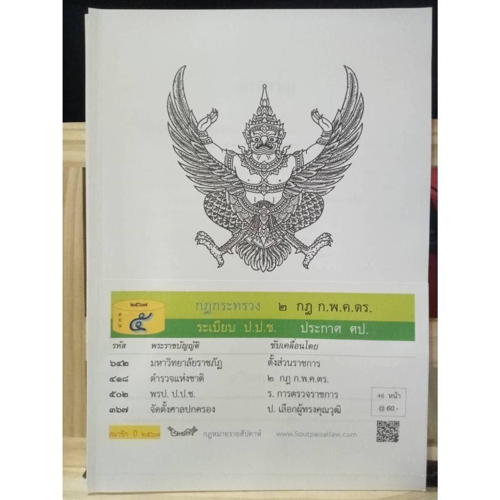 กฎหมายใหม่ปี 2567 ตอนที่ 5 กฎกระทรวง 2 กฎ ก.พ.ค.ตร. ระเบียบ ป.ป.ช. ประกาศ ศป.