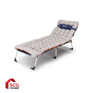 RESTAR เตียงนอนพับได้ รุ่น Bluefin สีน้ำเงิน พร้อมเบาะนวม