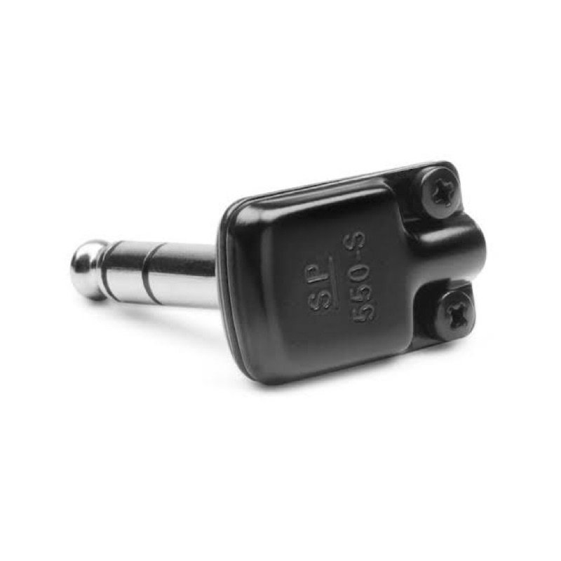 หัวแจ็คสเตอริโอขนาดเล็กและแบน ประหยัดพื้นที่ Squareplug SP550-SBK Low Profile Stereo (TRS) (สีดำ)