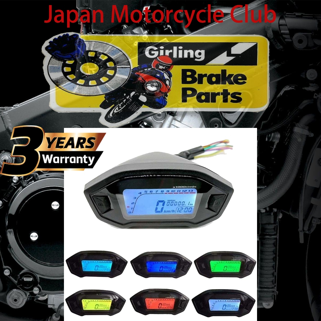 Japan Motorcycle Club High Quality Motorcycle Odometer for Motorcycle Digital Speedometer Universal 