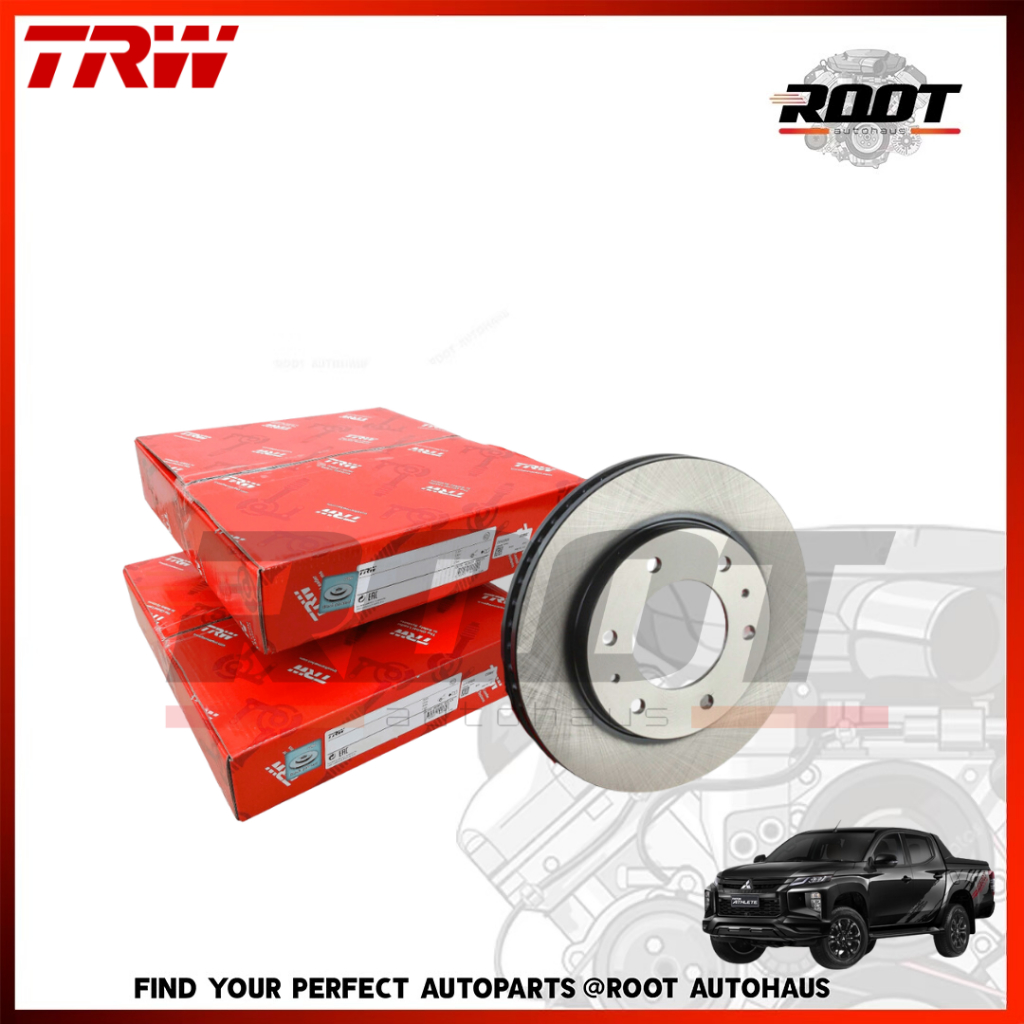 TRW จานดิสเบรคหน้า 6 รู 295 MM. สำหรับ MITSUBISHI TRITON PAJERO SPORT โฉมปี 2015-2019 4WD เบอร์ DF81