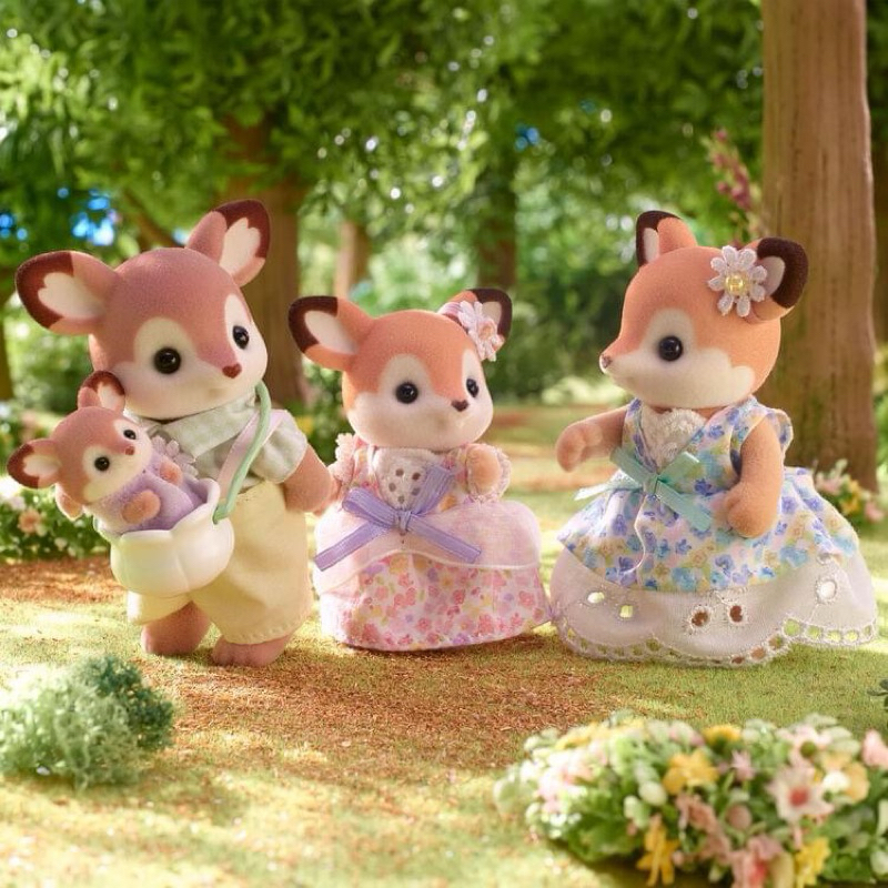 🎊รุ่นใหม่🎊 Sylvanian Deer Family Twins Swing มือ 1 กล่องญี่ปุ่น กวาง เบบี้ แฝด 2 ตุ๊กตา Baby ชิงช้า ซิลวาเนียน Reindeer - รูปที่ 3