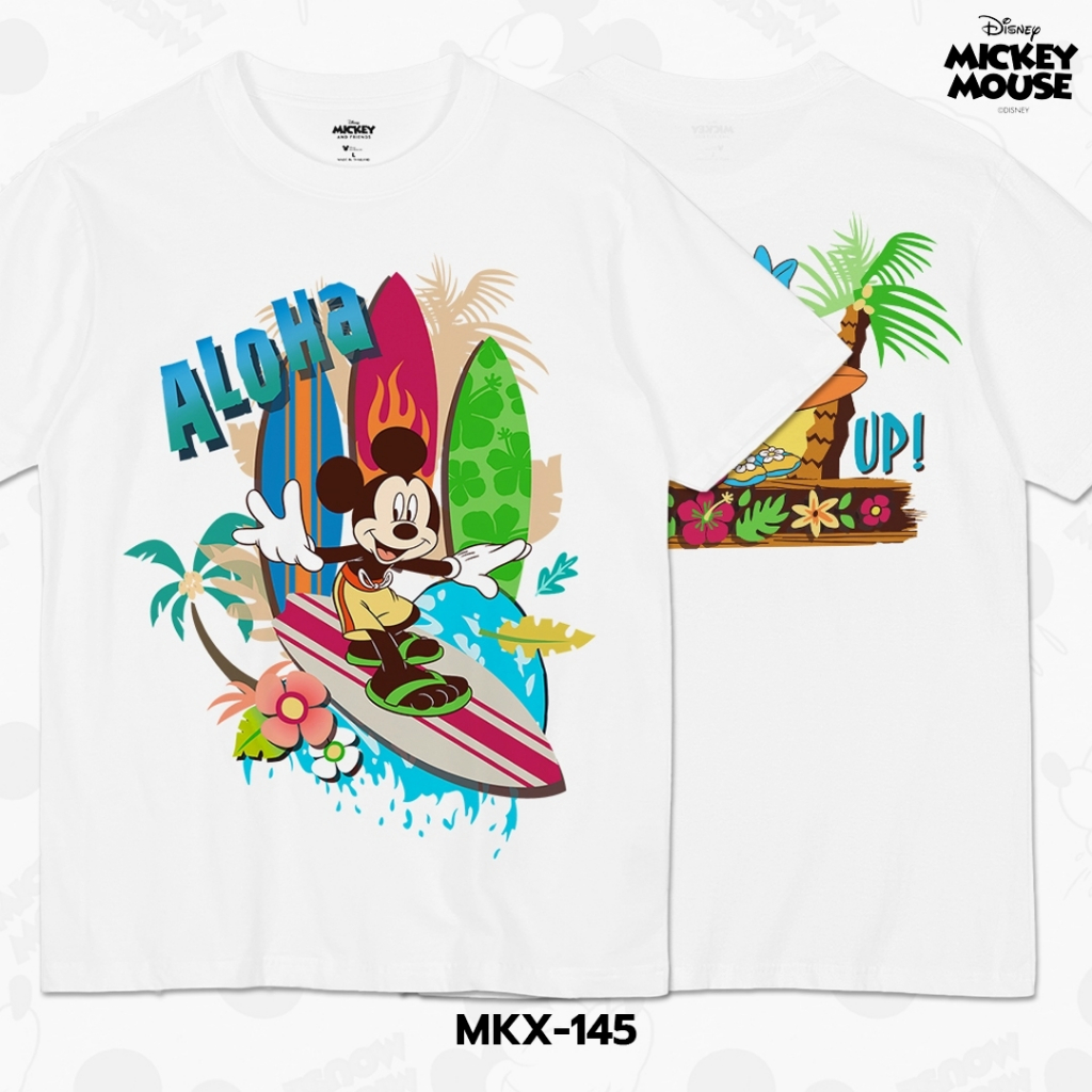 Power 7 Shop เสื้อยืดการ์ตูน มิกกี้เมาส์ ลิขสิทธ์แท้ DISNEY (MKX-145)