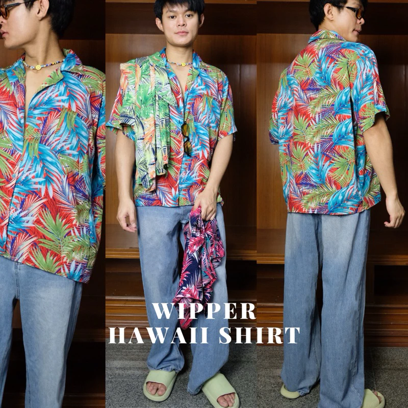 Wipper เสื้อเชิ้ตฮาวายแขนสั้น ลายดอก thumbnail 10