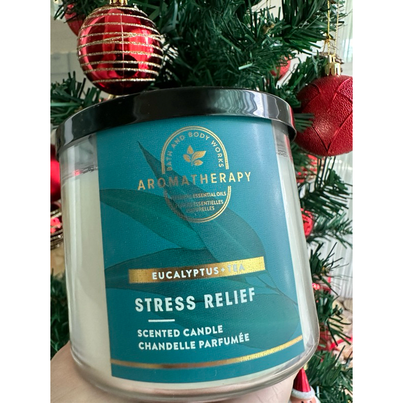 🔴แท้จากShopไทย🔴เทียนหอม Bath &amp; Body Works กลิ่น Aromatherapy Stress Relief เทียนหอมผ่อนคลาย Eucalyptus + Tea✅