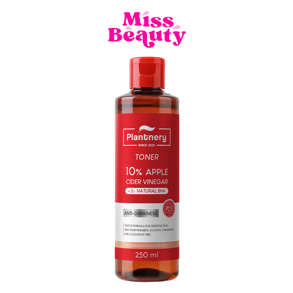 (ขวด) แพลนท์เนอรี่ แอปเปิ้ล ไซเดอร์ เฟเชียล โกลว์ โทนเนอร์ Plantnery Ample Cider Facial Glow Toner 250 ml