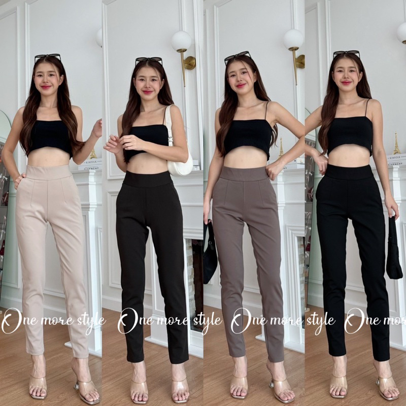 S-XXXLผ้าโรเชทซิปข้างเอวสูงพร้อมส่ง รุ่นนี้ใส่กระชับเก็บทรงดีมาก✅