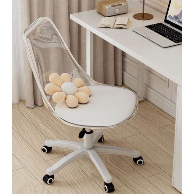 YiFeng Home   เก้าอี้ เก้าอี้สำนักงาน เก้าอี้แต่งหน้า มีล้อ ปรับระดับได้ มี 3 แบบให้เลือก f-994