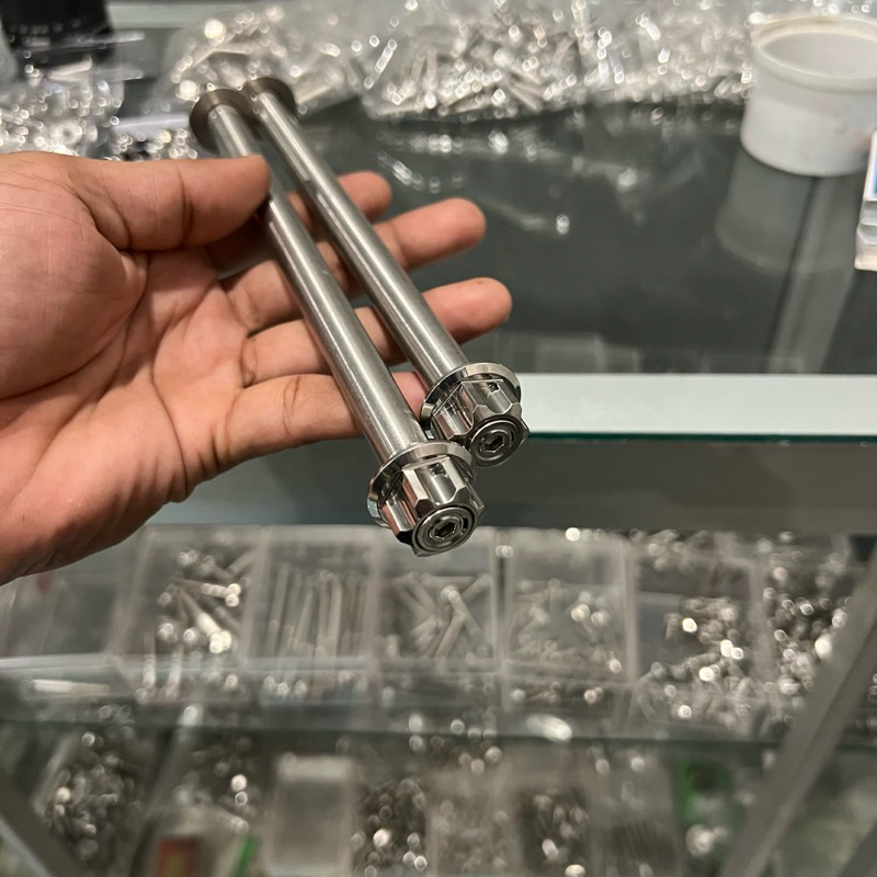 แกนล้อเวฟ125i2023-2026 ตรงรุ่น งานน้าคมน๊อตซิ่ง - รูปที่ 4