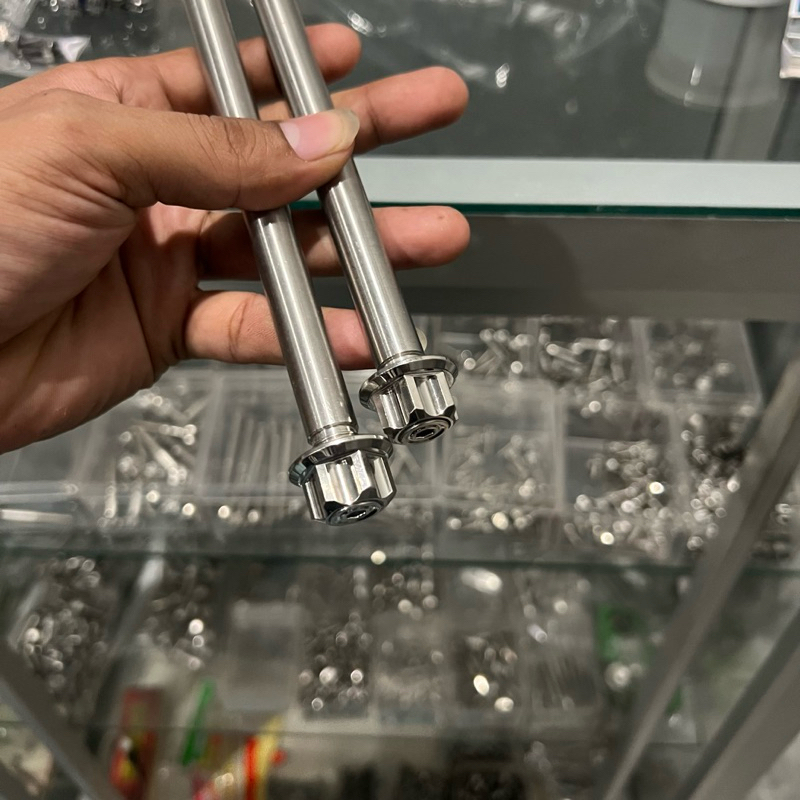 แกนล้อเวฟ125i2023-2026 ตรงรุ่น งานน้าคมน๊อตซิ่ง - รูปที่ 3