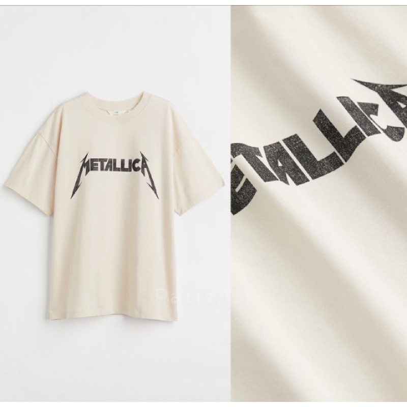 เสื้อยืด H&M ลาย Matallica