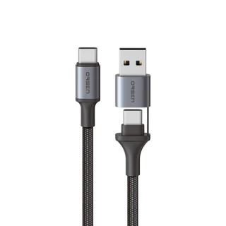 ใหม่! Orsen by Eloop S8 สายชาร์จเร็ว 2 in 1 PD 100W USB Type C to C ยาว 1.5 เมตร