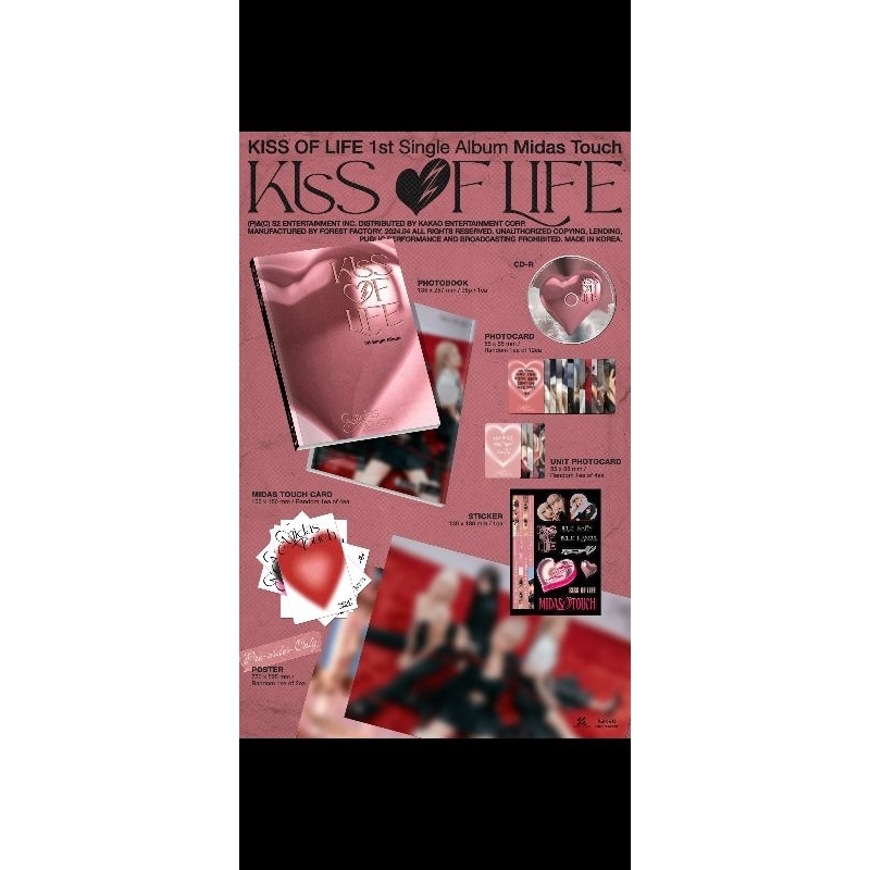 Kiss of life Album Midas Touch พร้อมส่ง