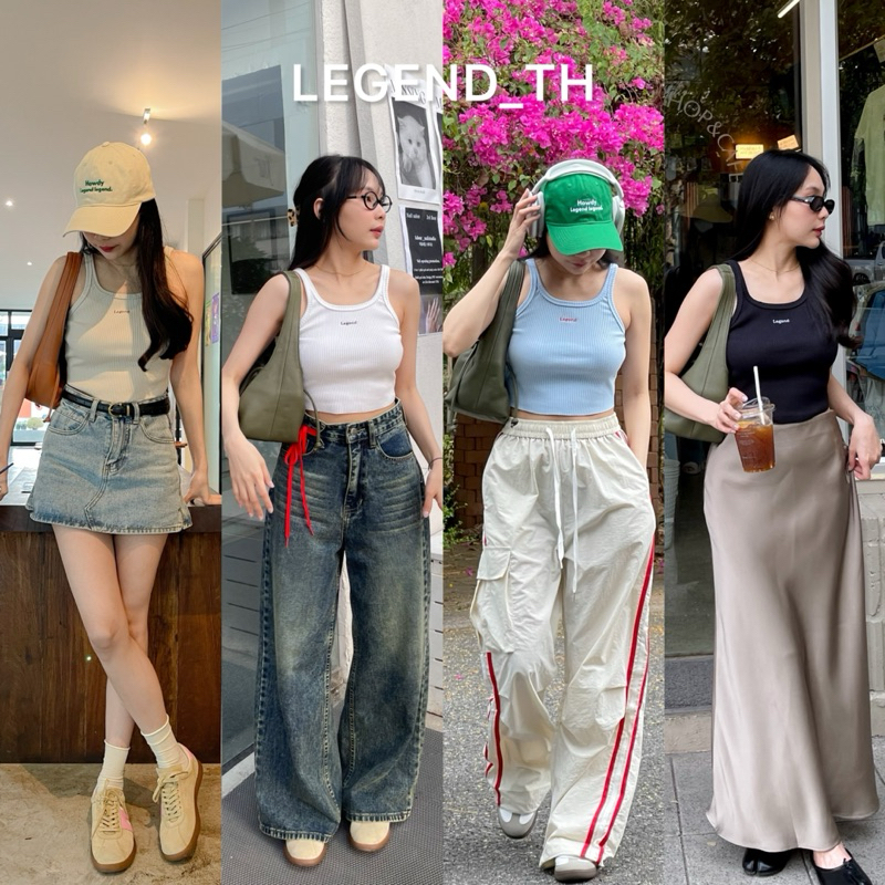 Legend | Lolli crop เสื้อกล้ามครอปผ้าร่อง