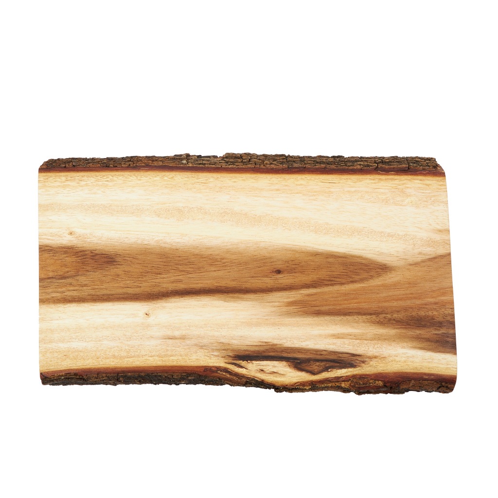 แผ่นไม้ติดเปลือก W 6" x L 12" l BARK WOODEN BOARD W 6" x L 12"