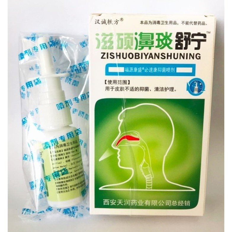 🌿 สเปรย์สมุนไพรจีนพ่นจมูก ZISHOUBI (ของแท้!!พร้อมส่งทันที) โล่งจมูก หายใจสบาย พกพาง่าย🌿🌿🌿