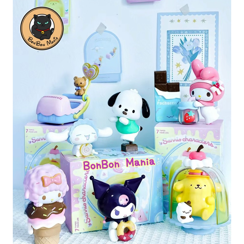 [แบบแยก-เลือกตัวได้] Miniso Sanrio Characters Colourful Food series blind box set