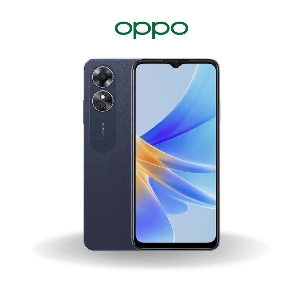 Oppo A17 (6+128GB) สมาร์ทโฟน ปลดล็อคลายนิ้วมือ หน้าจอใหญ่ 6.56 นิ้ว