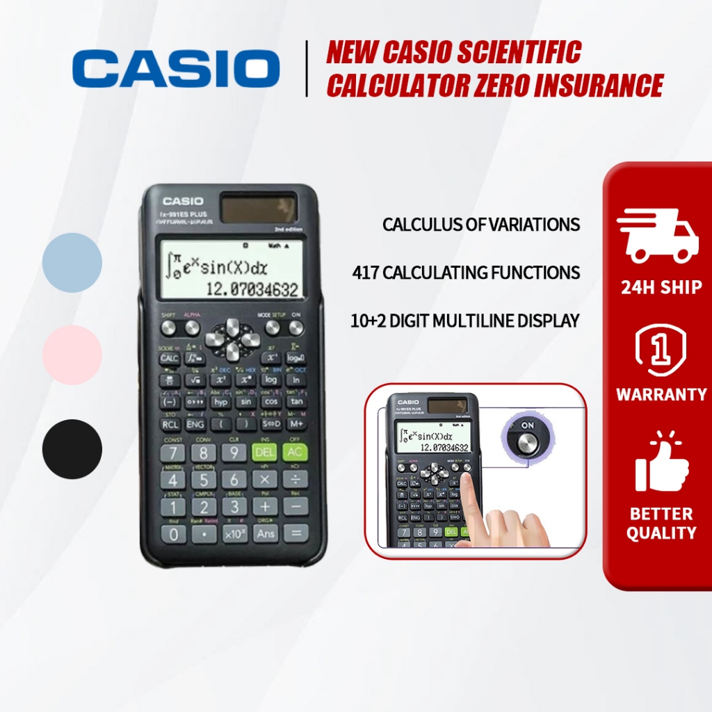 CASIO Casio FX-991ES PLUS เครื่องคิดเลขสำหรับนักเรียนมัธยมต้น คอมพิวเตอร์ทดสอบการทำงานทางวิทยาศาสตร์