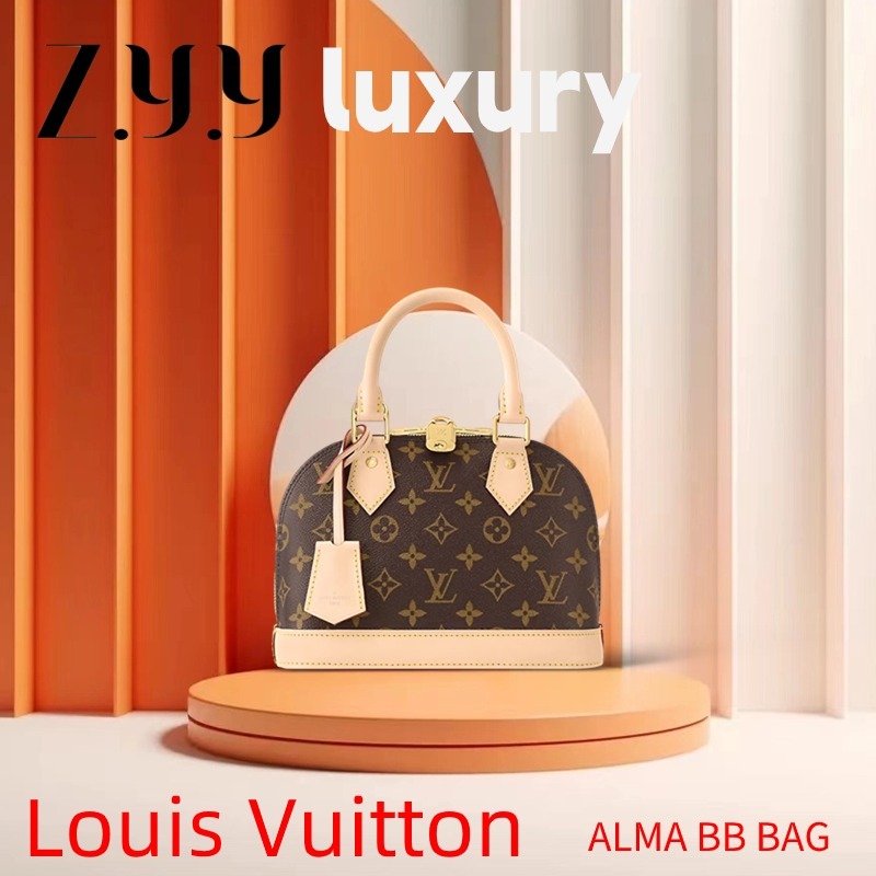 New Hot sales ราคาพิเศษ Ready Stock Louis Vuitton ALMA BB  กระเป๋าสะพายสตรี LV bag.