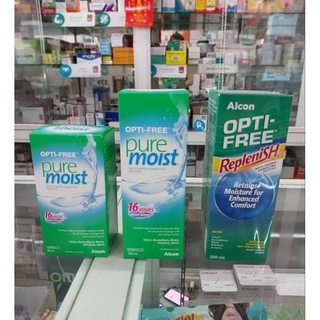 Opti-free Pure moist / Replenish น้ำยาล้างคอนแทคเลนส์ 300ml