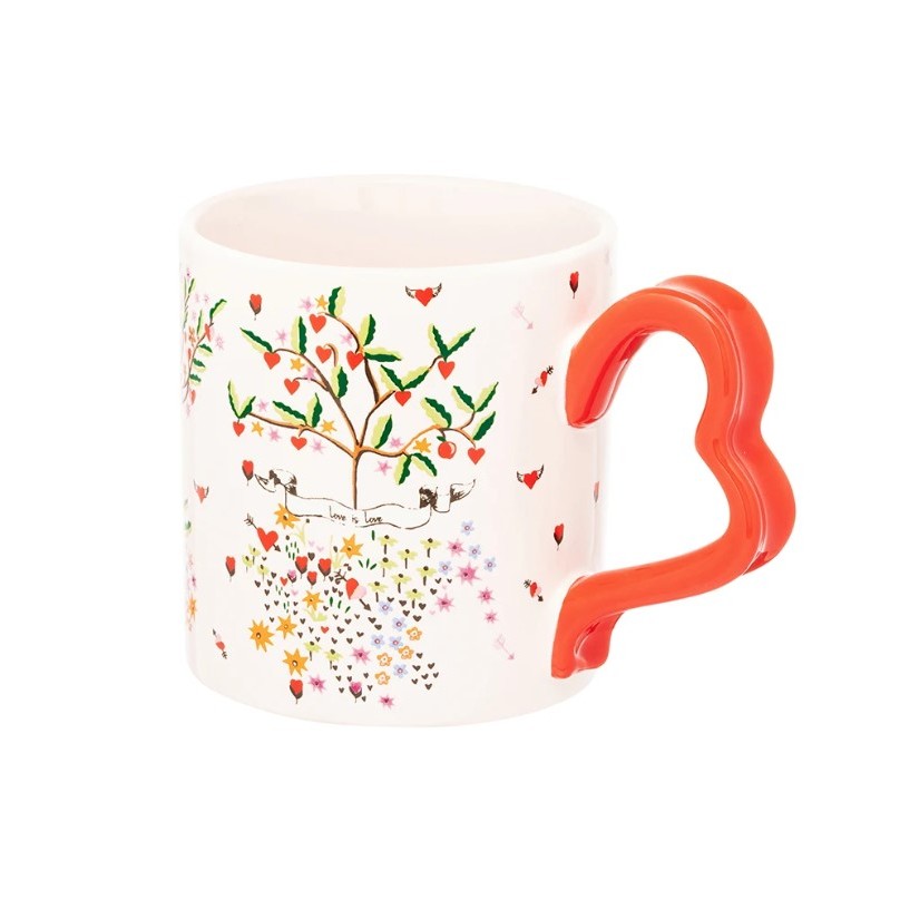 Cath Kidston HANDLE MUG OH MY HEART PINK